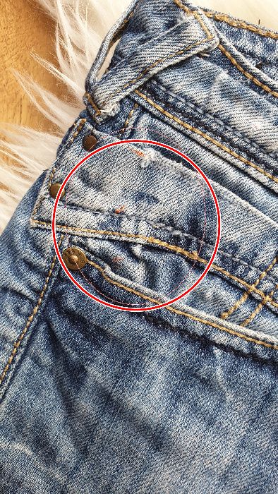 Krótkie spodenki marki yes yes jeans, rozmiar M, wystające kieszenie