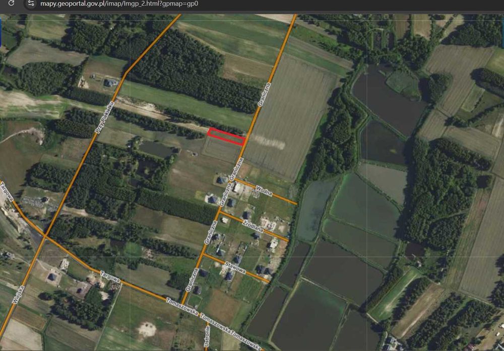 Sprzedam działkę budowlaną 20a Łaszczówka ul. Graniczna
