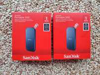2 x SanDisk Portable SSD 1TB. USB-C: USB 3.2 gen2. Dwa nowe dyski.