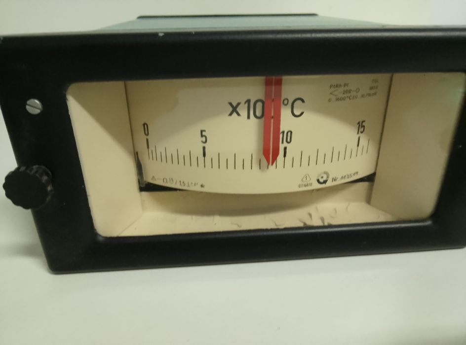 Regulator temperatury tablicowy 0-1600 stopni PRL nowy