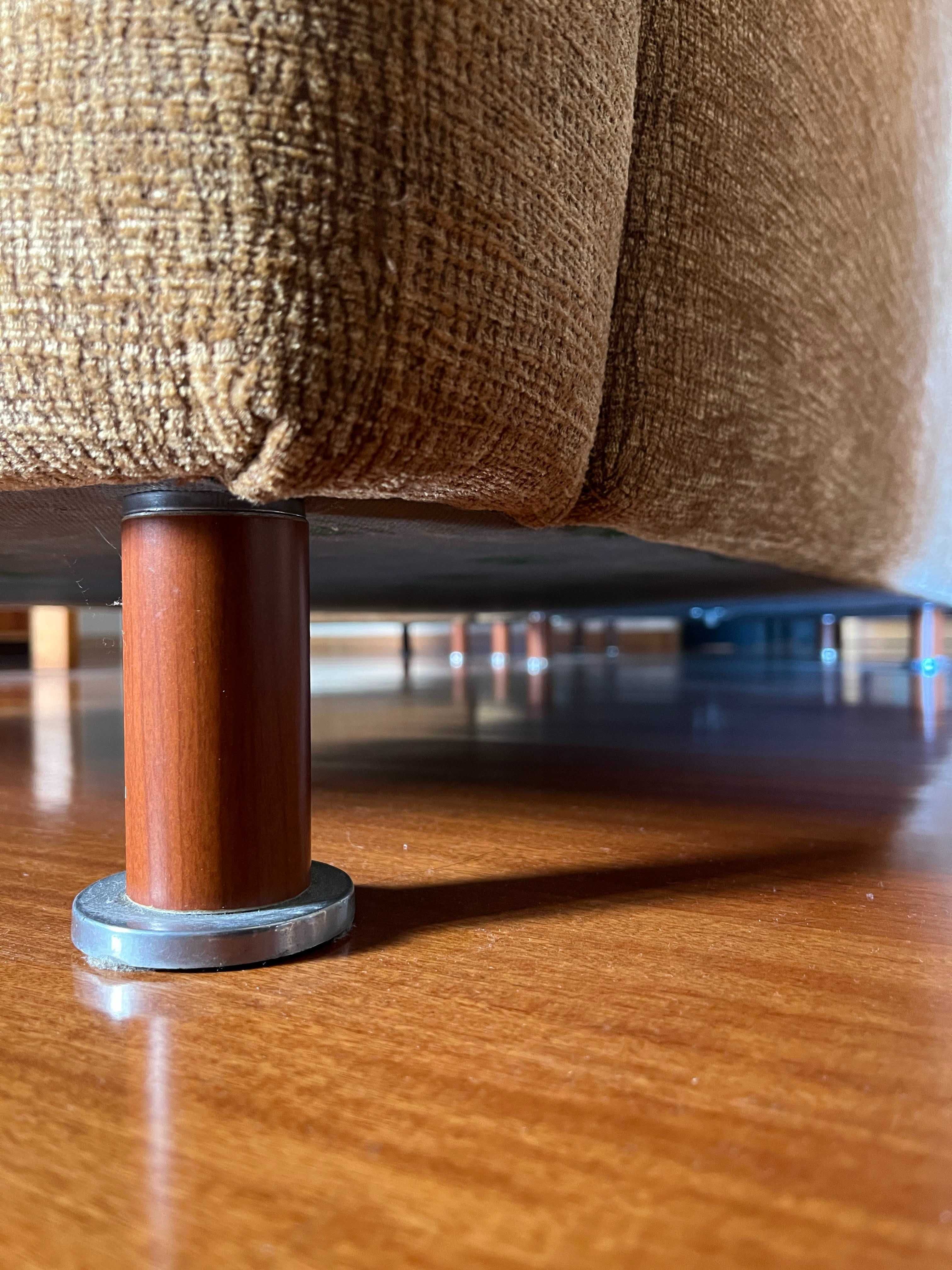 Sofá Milani de Canto com Chaise Longue - 3m - Castanho - Excelente