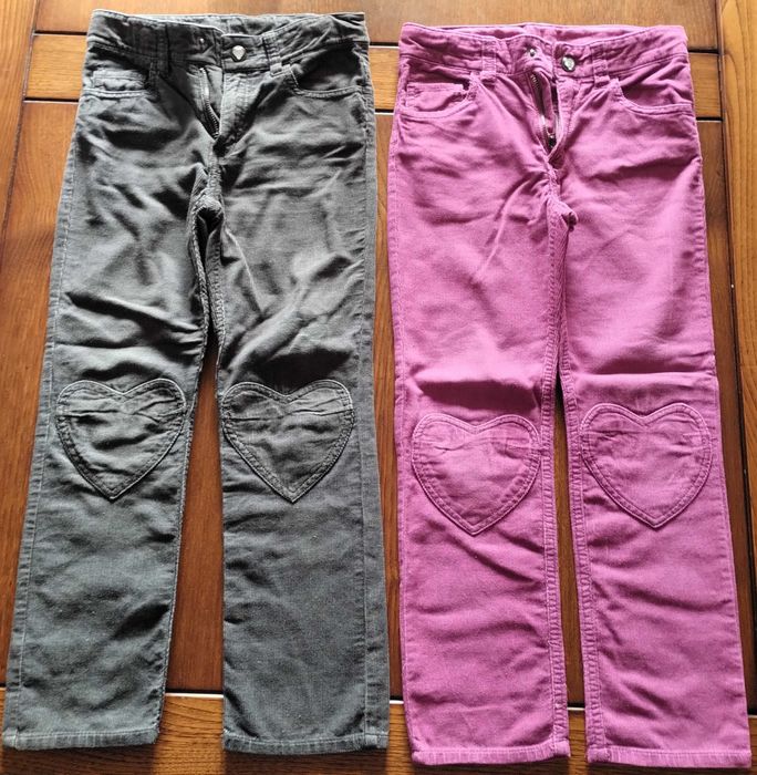 Conjunto 2 Calças H&M Bombazine 6-7 Anos Inverno