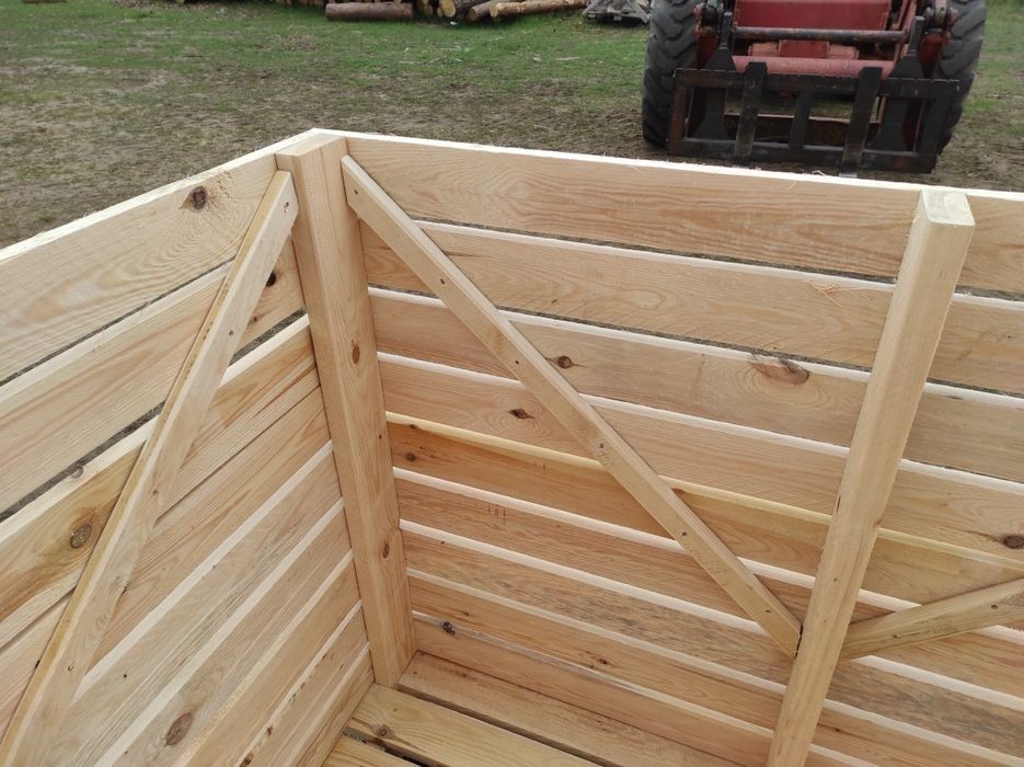 SOLIDNE Drewniane Skrzyniopalety na Warzywa owoce sortownie 160x120