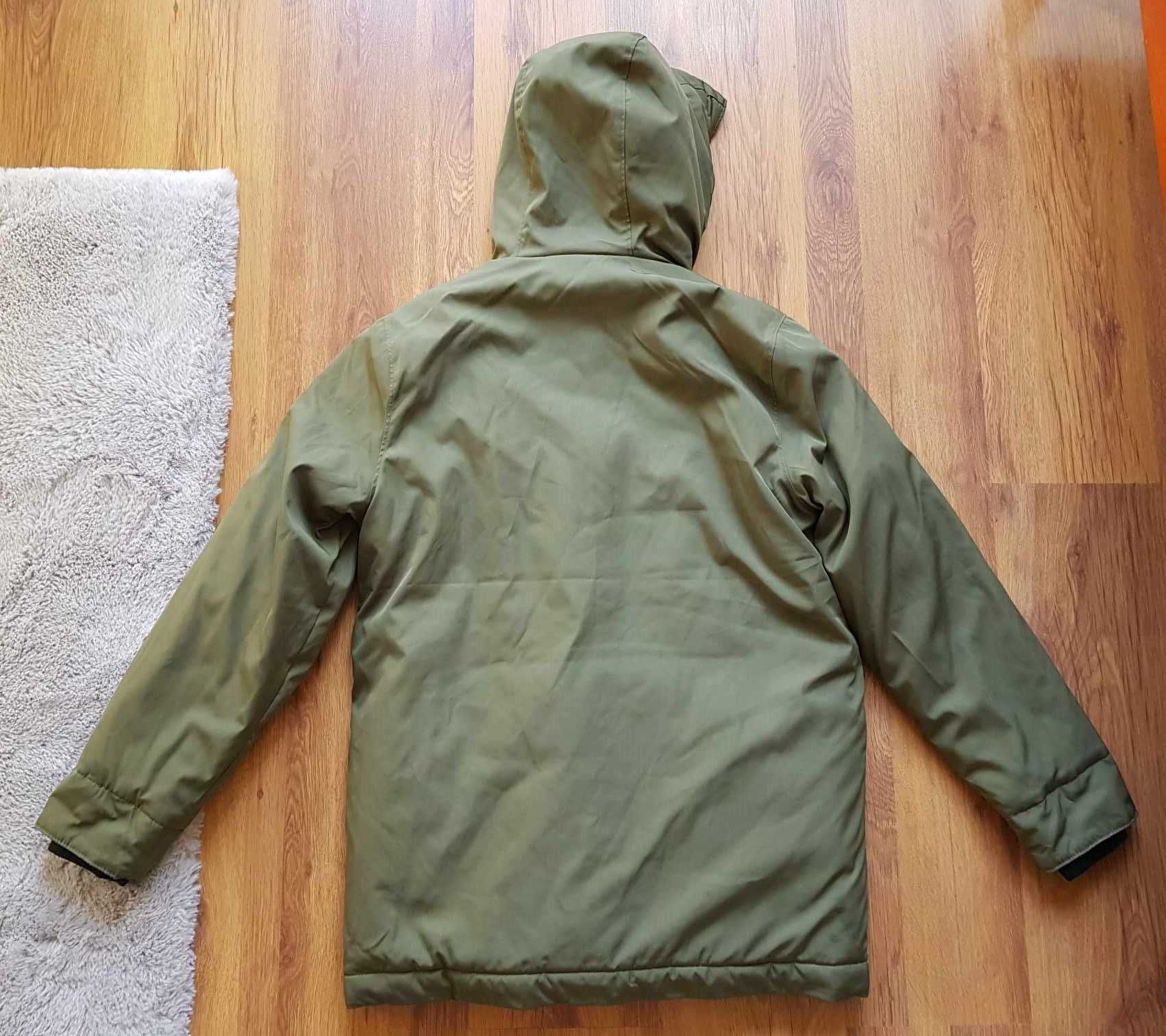 HOLLISTER Kurtka zimowa Parka męska 36 S Khaki Abercrombie&Fitch USA