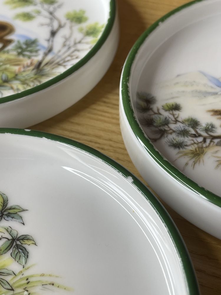 Komplet podstawek pod kubek porcelana myślistwo jeleń łoś A486
