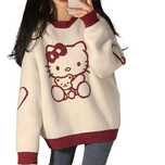 Damski Sweter ANIME Hello Kitty Harajuku Kawaii - M