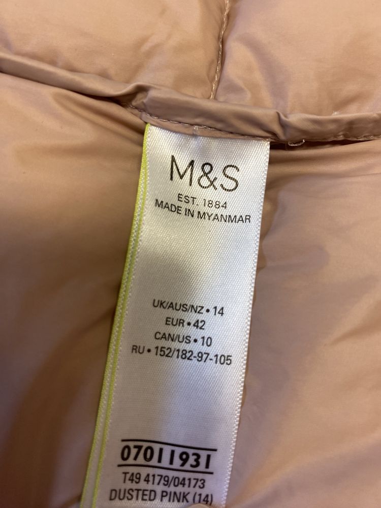 M&s collection пуховик рожевий