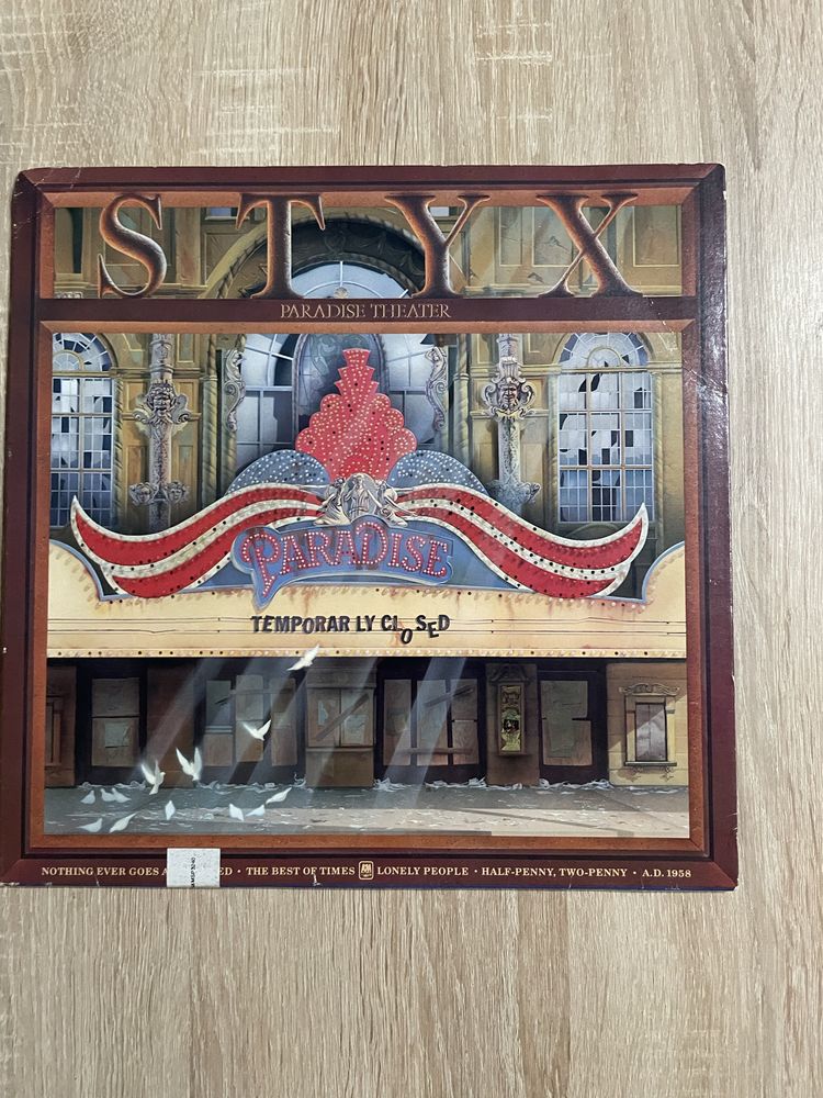 Styx Paradise Theater USA EX+ LP