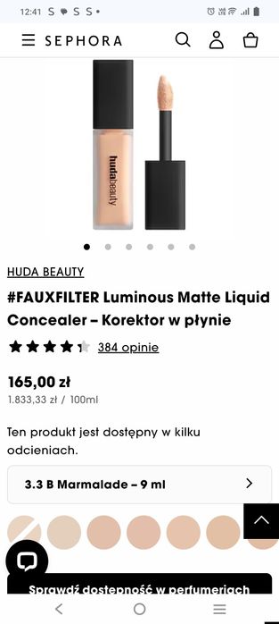 Korektor do twarzy huda beauty