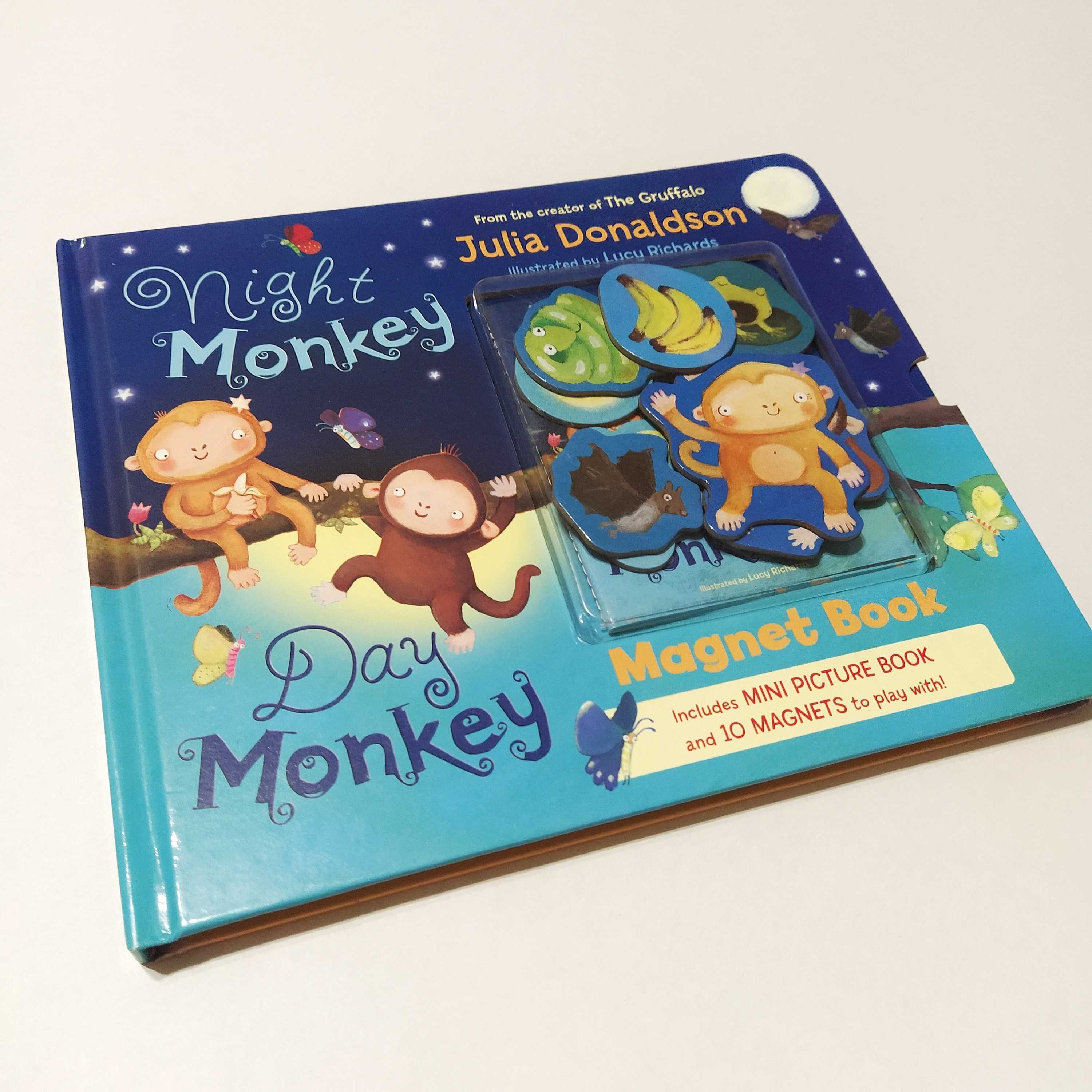 Магнитная книга на английском Night Monkey Day Monkey Magnet Book