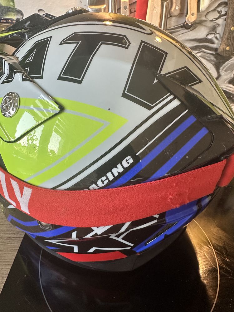 Kask cross z goglami fly w gratisie rozmiar xl