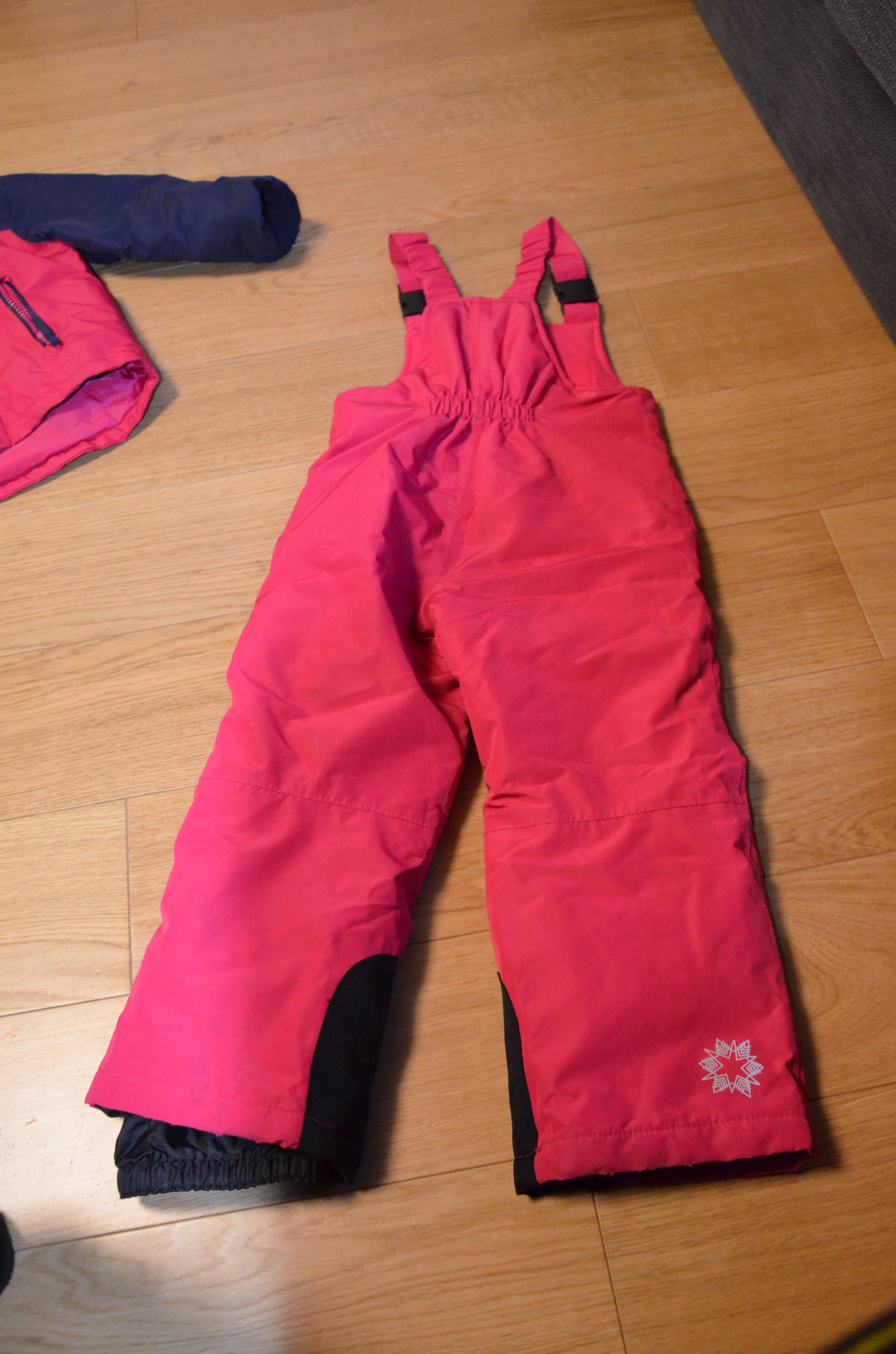spodnie narciarskie + kurtka 98-104 cm /2-4 lata
