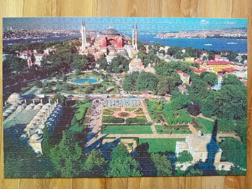 Zestaw 2 x puzzle 1000 kompletne