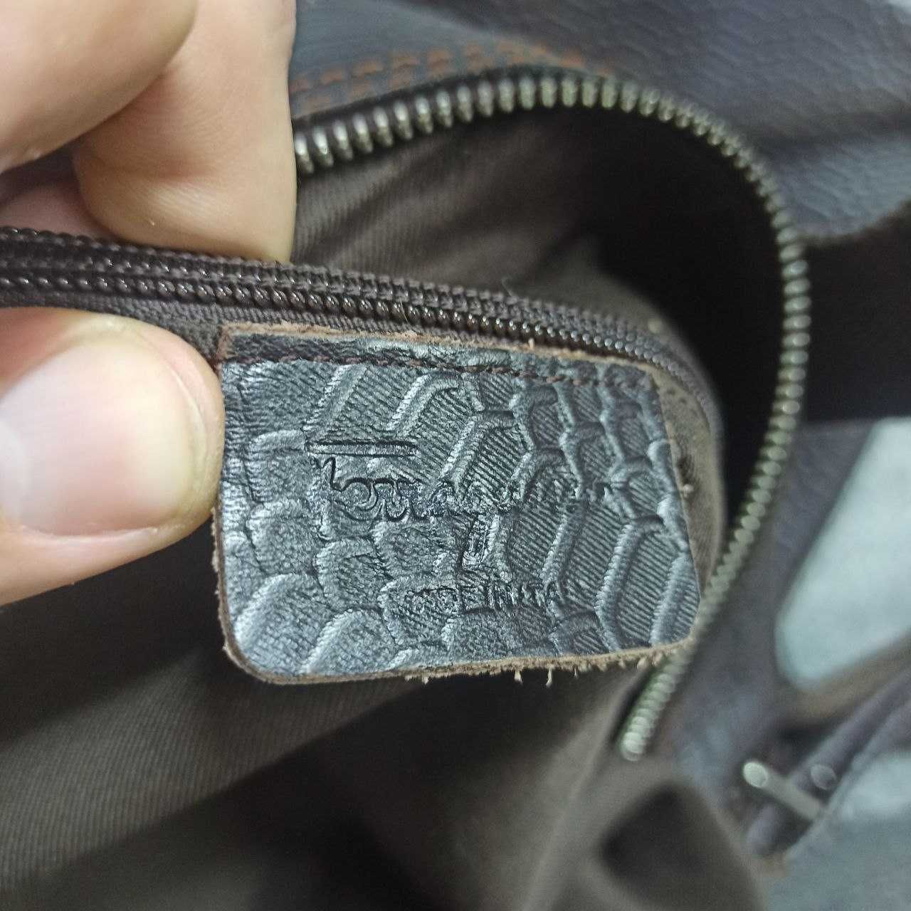 Шкіряна чоловіча сумка  Salvatore Ferragamo Italy