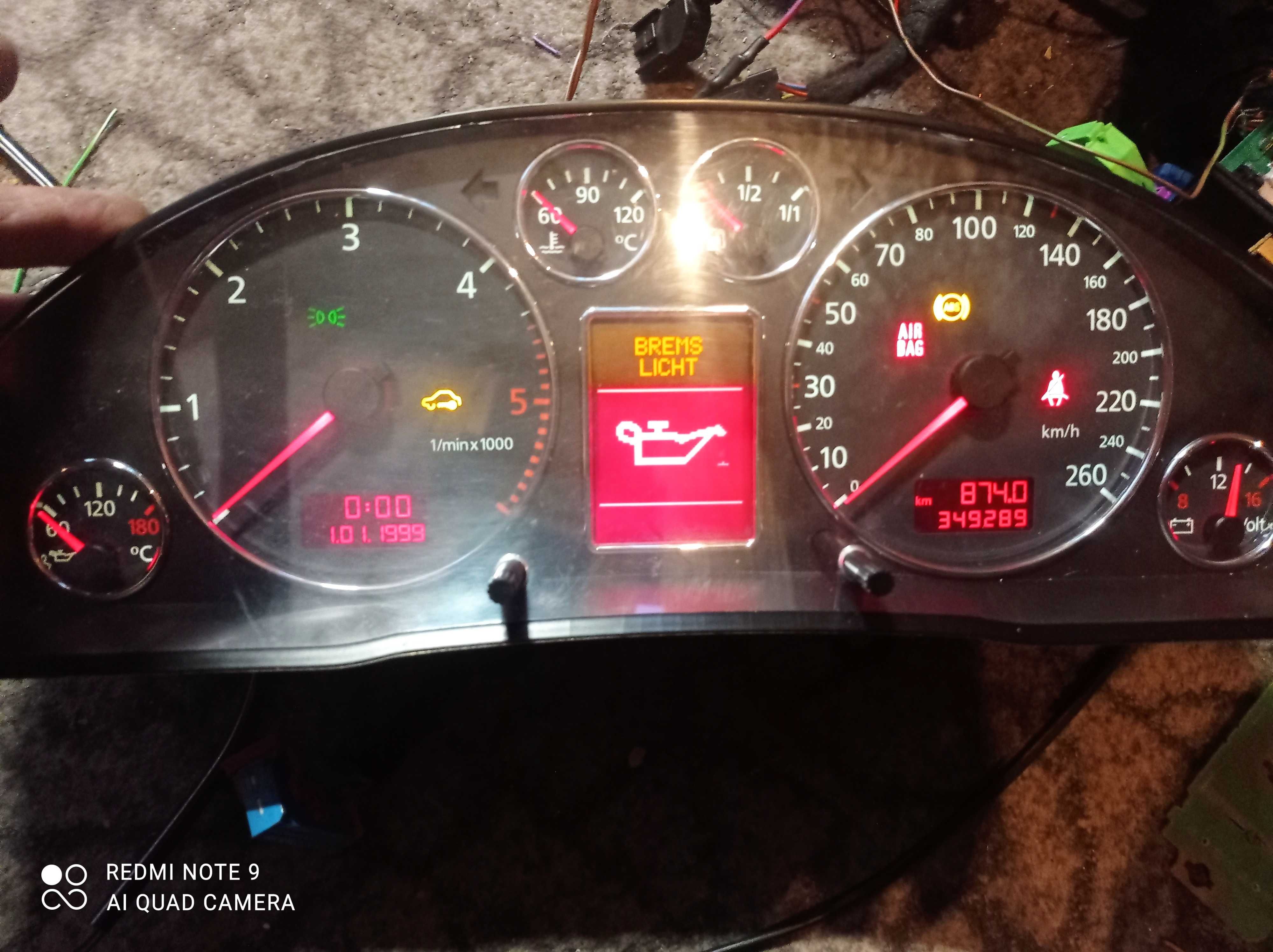 Audi a4 B5 licznik pełny fis lift 1.9 2.5 TDI vdo