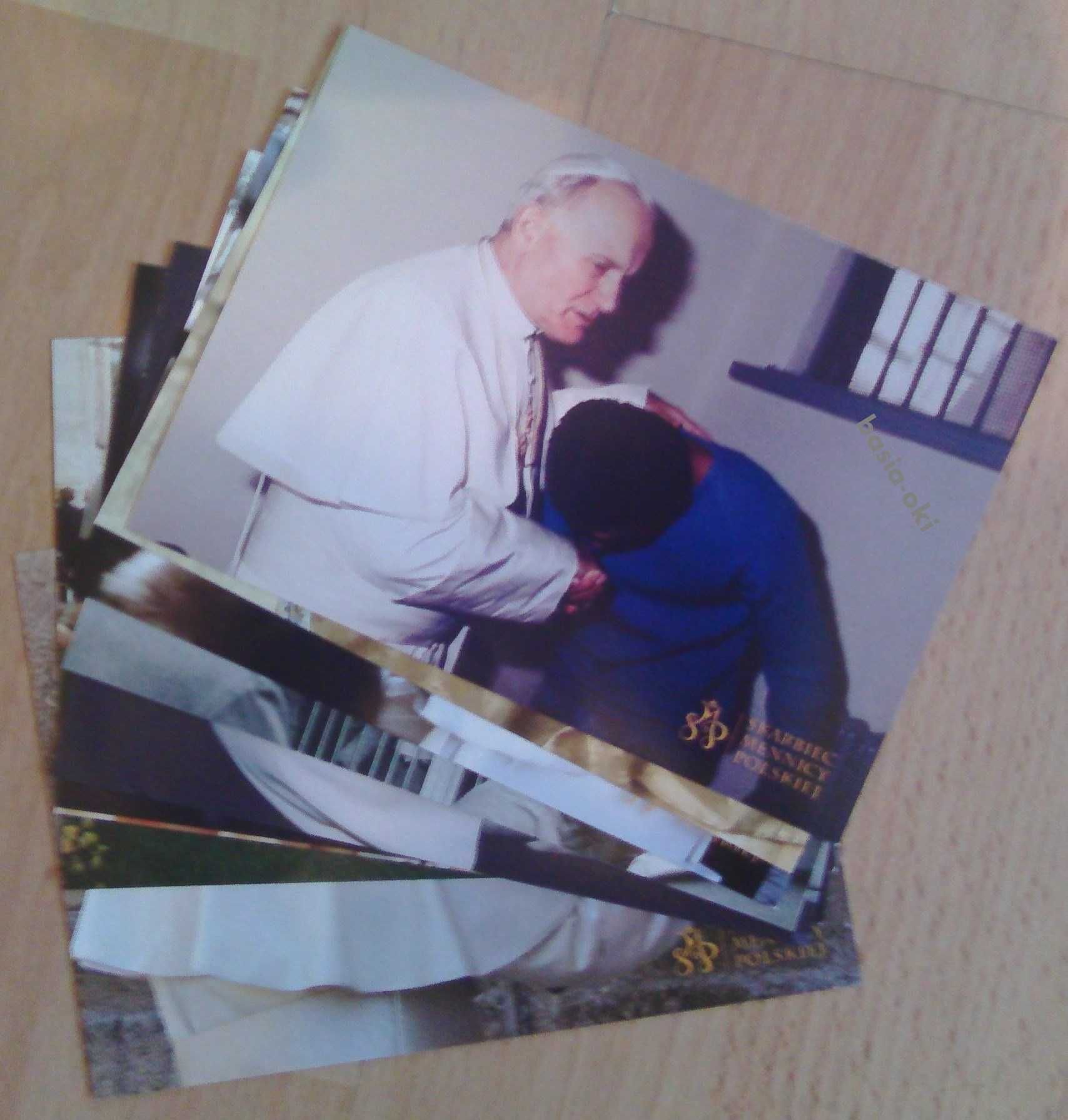 Zestaw Beatyfikacyjny Jan Paweł II 9 x SREBRO CERTYFIKAT KOMUNIA Ślub