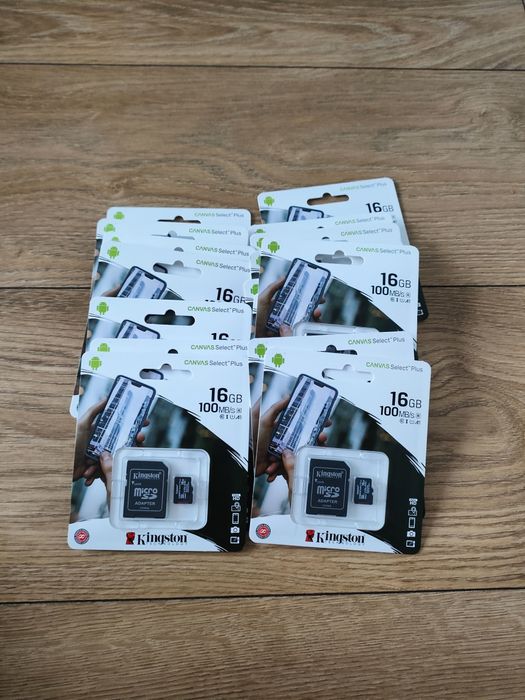 Karta pamięci Kingston 16GB 100MBs z adapterem