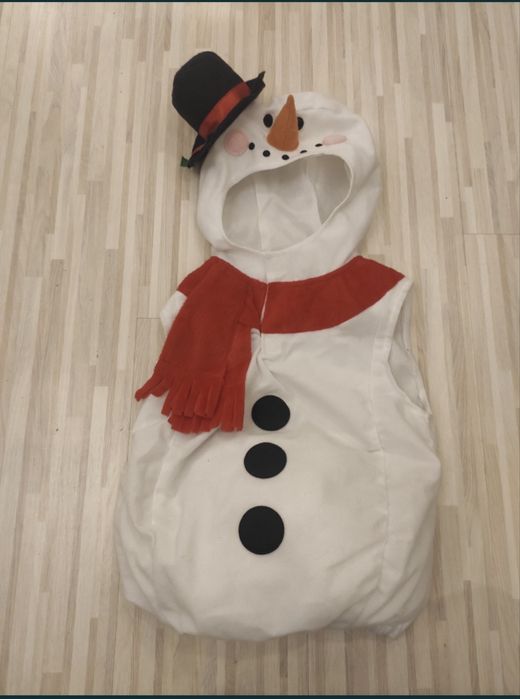 Костюм сніговика, карнавальний костюм, новорічний костюм