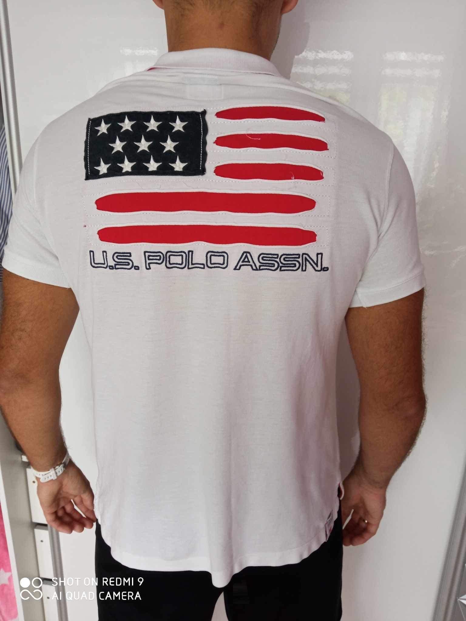 Koszulka męska Polo L U.S. Polo Assn oryginalna stan super