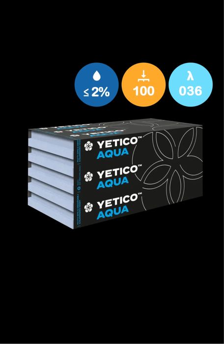 YETICO Aqua EPS-P 100 styropian na fundament - 15 cm (boki frez)