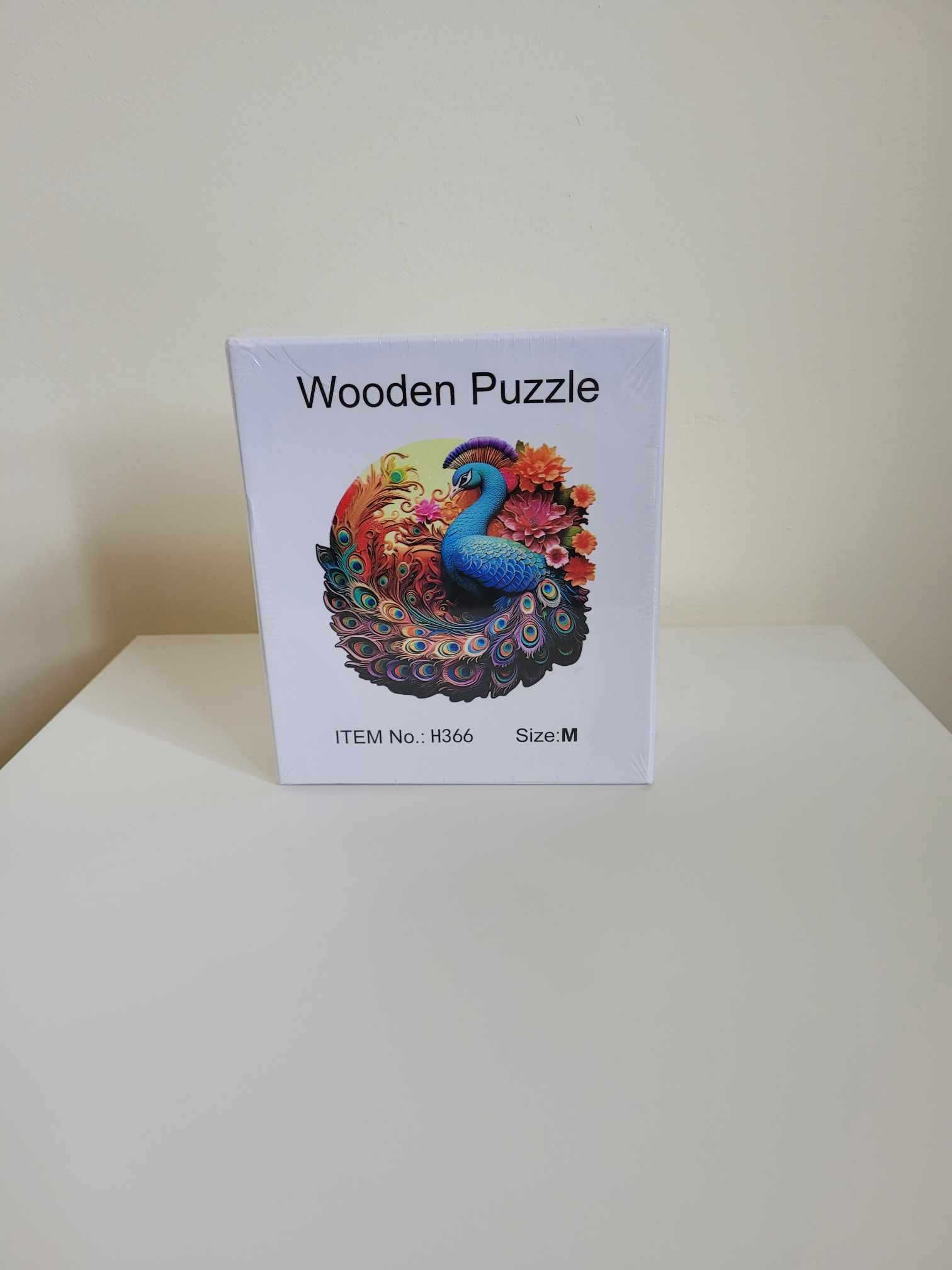 Puzzle 3D Drewniane Układanka dla dzieci i dorosłych - Paw