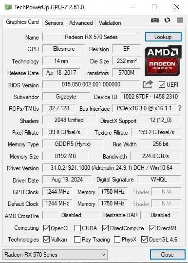 Komputer gamingowy i do pracy.6rdzeni,48GB RAM+RX570 8GB+monitor+akces