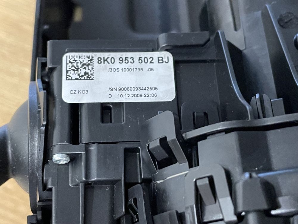 Dou comutador de luzes e água dos vidros Audi A4 b8 + tampa inferior