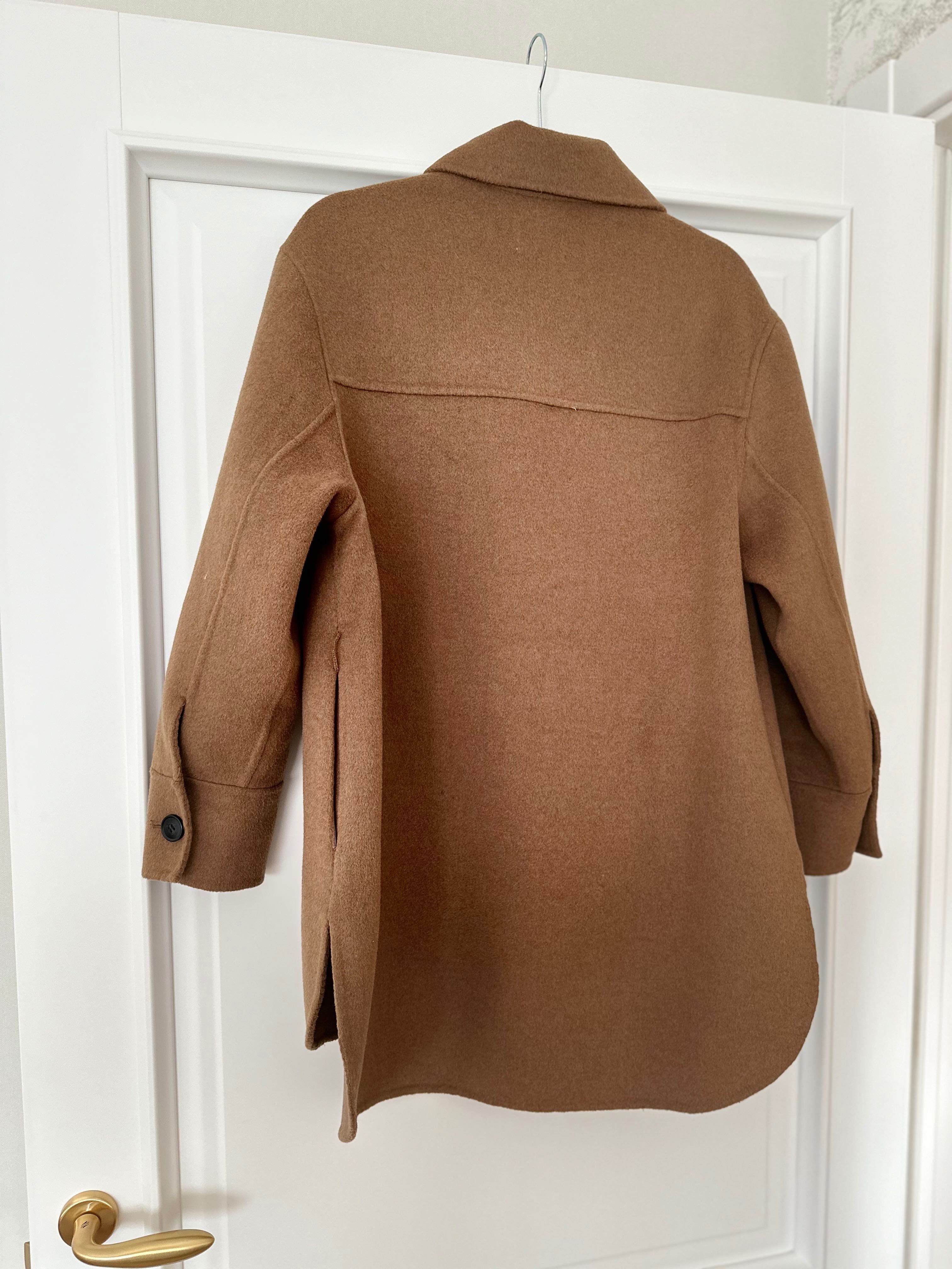 Пальто Sandro Paris Jenny Wool Overshirt Coat розмір 2 (оверсайз S/М)