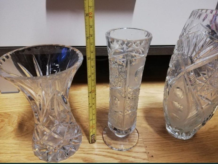 Wazon kryształy PRL
