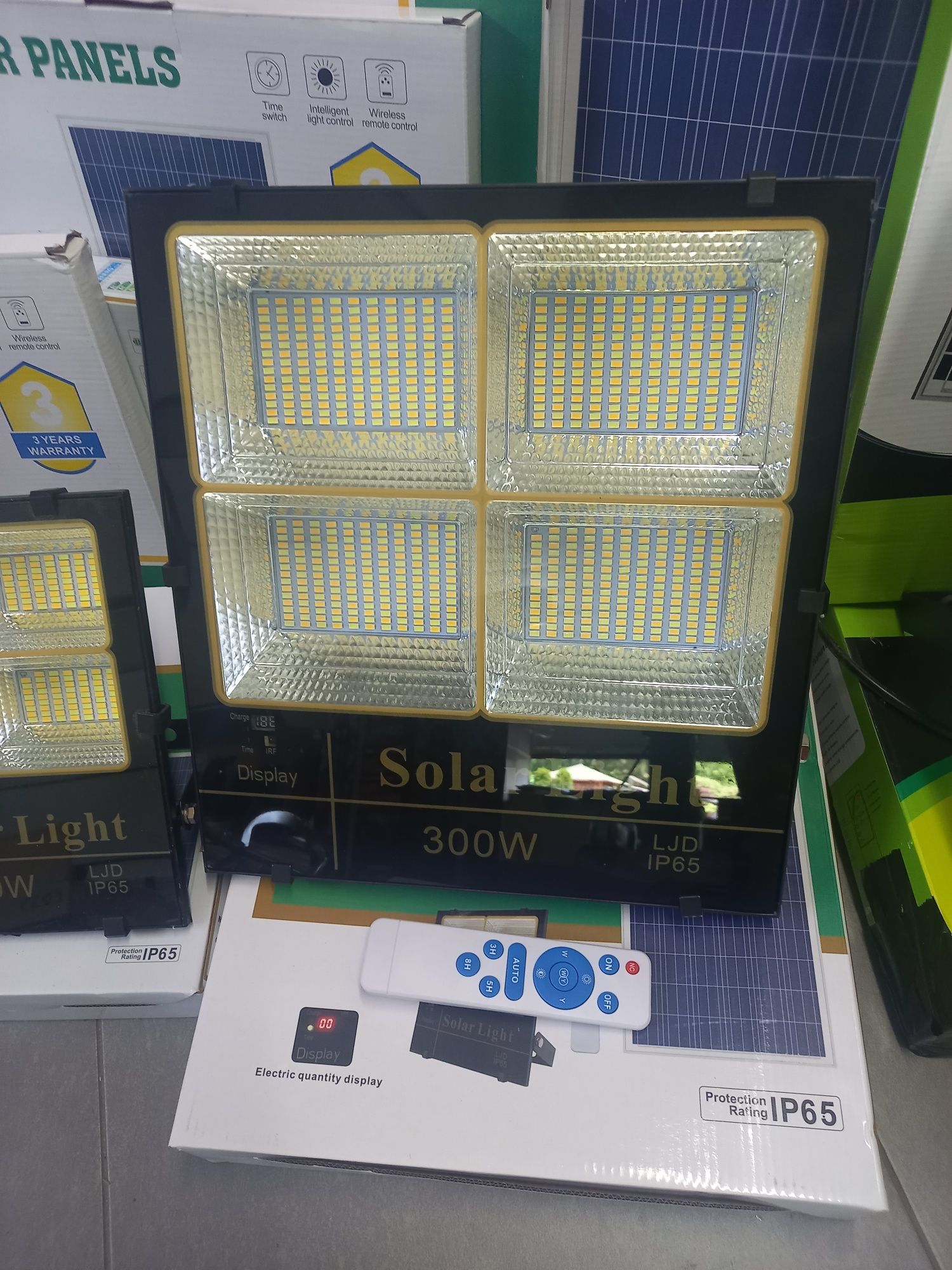 Lampa solarna 500w  Najmocniejsza 3 barwy swiatła