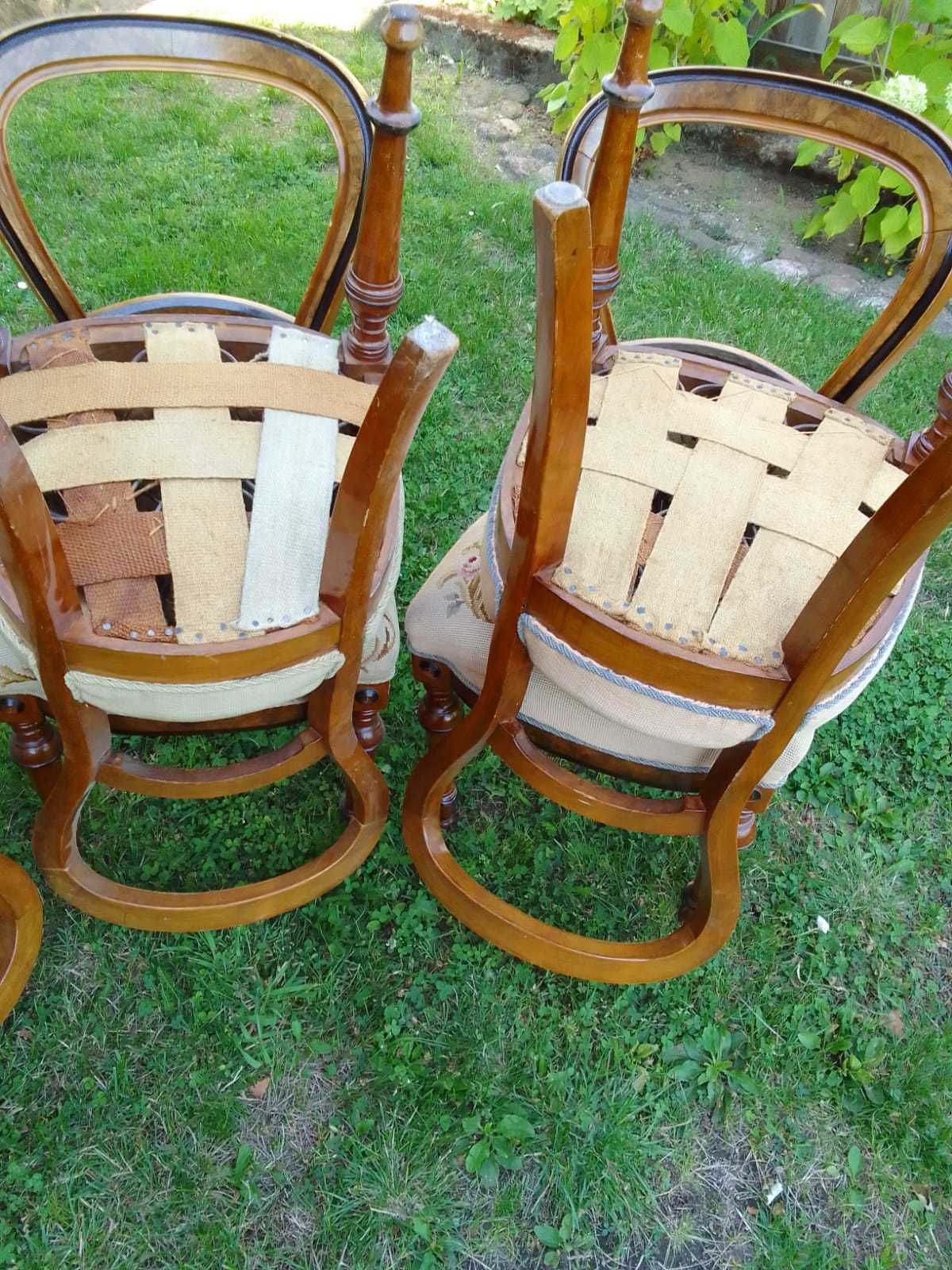 Krzesła antyki styl Biedermeier 6 szt
