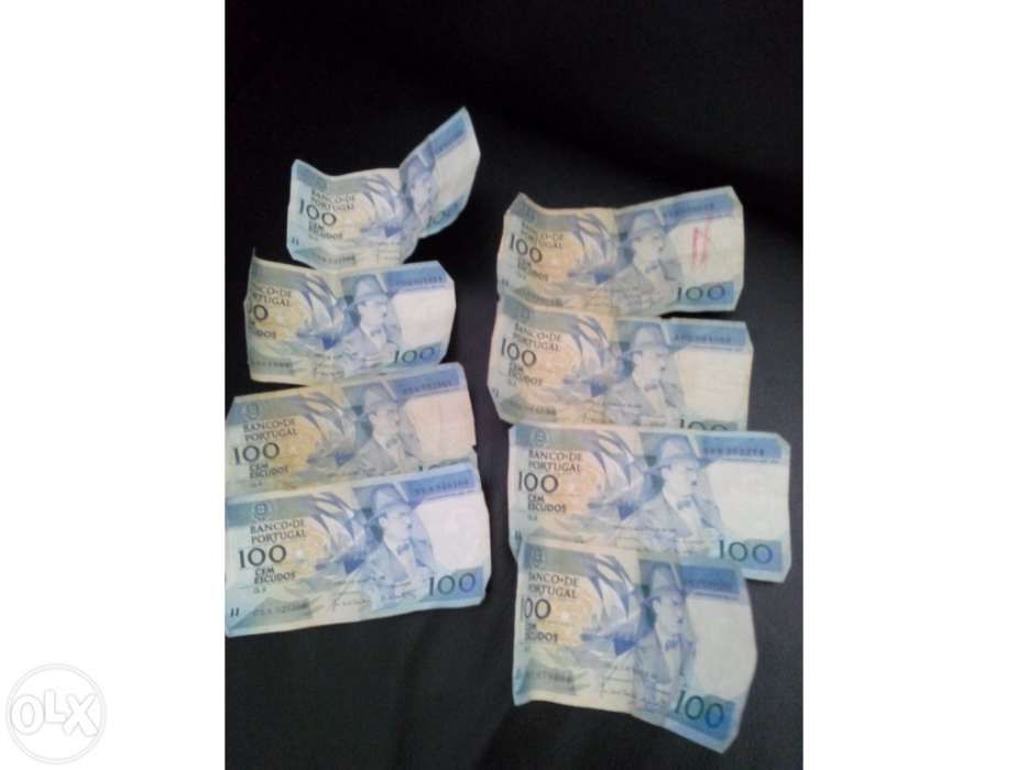 Notas 100 escudos Fernando Pessoa