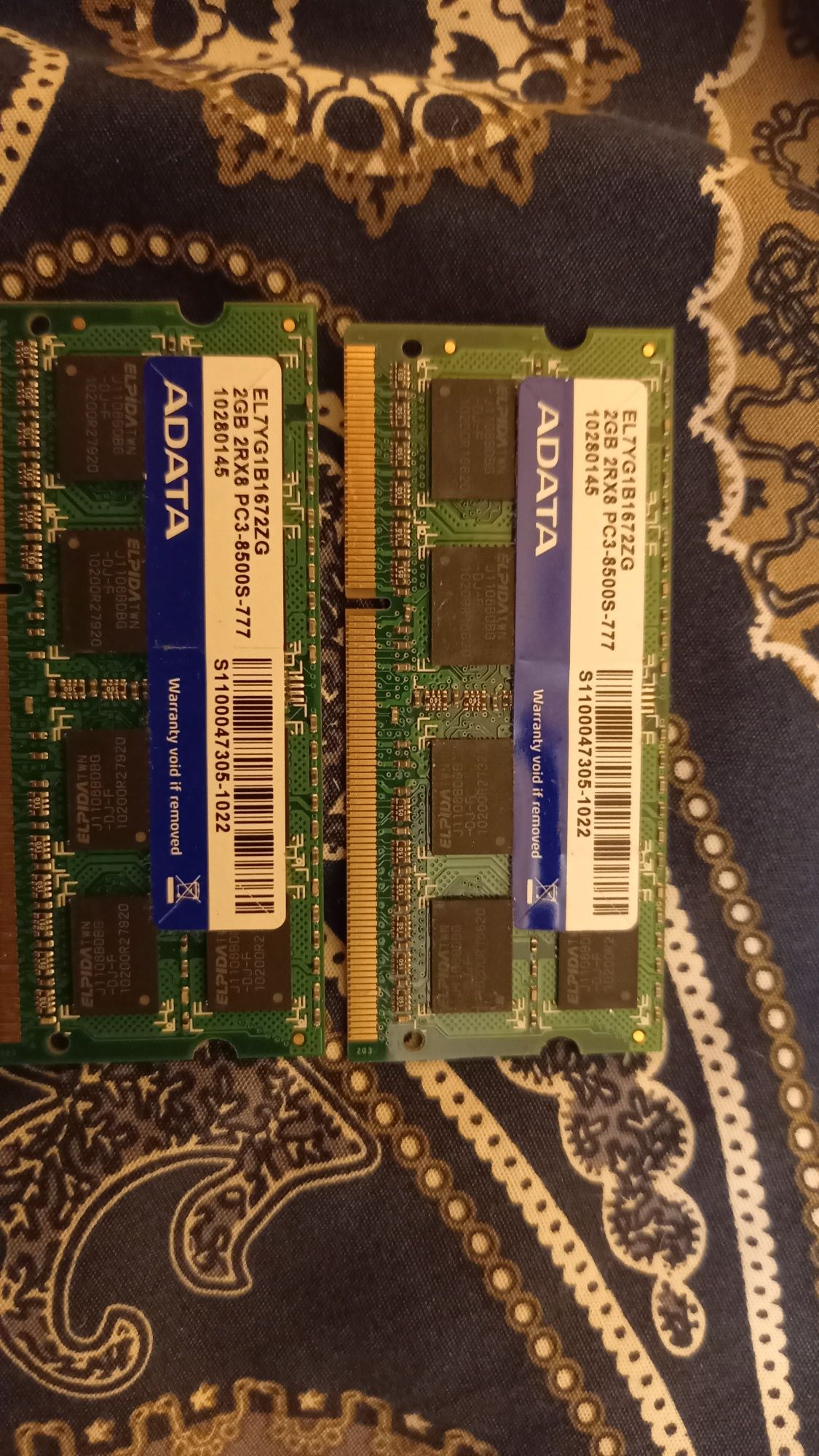 2x Kości RAM DDR3 2gb do laptopa Sony vaio 2010r