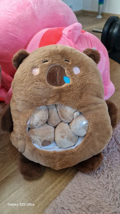 Maskotka pluszowa gra dla dzieci kapibara pudding zabawka  poduszka