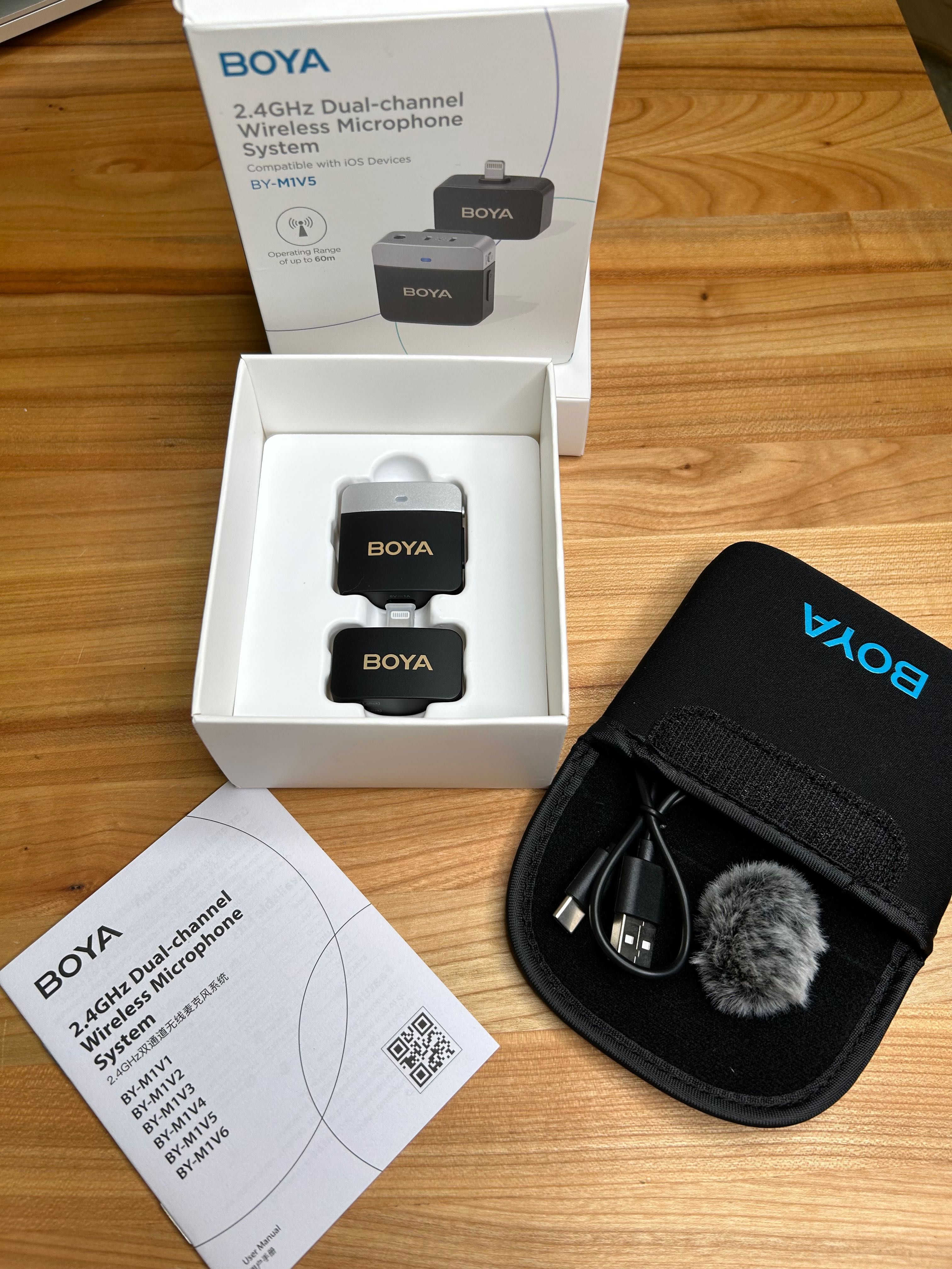 Мікрофонна радіосистема Boya BY-M1V3 M1V5 Usb Type C Iphone lightning