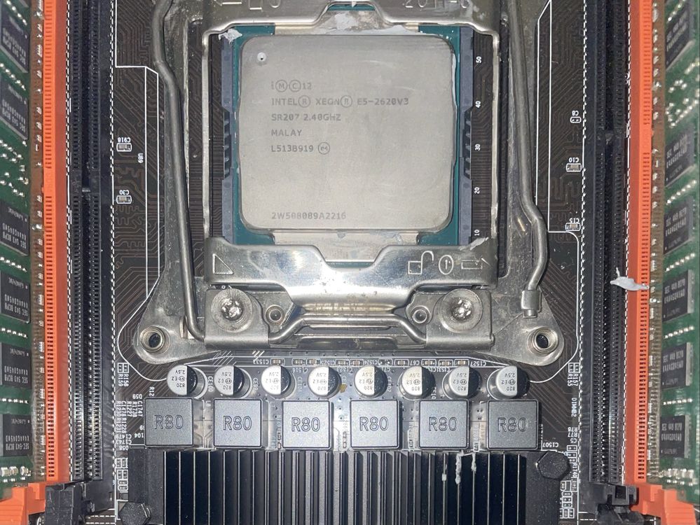 Комплект Мать + Xeon e5 2620v3 + 16gb DDR4 2133