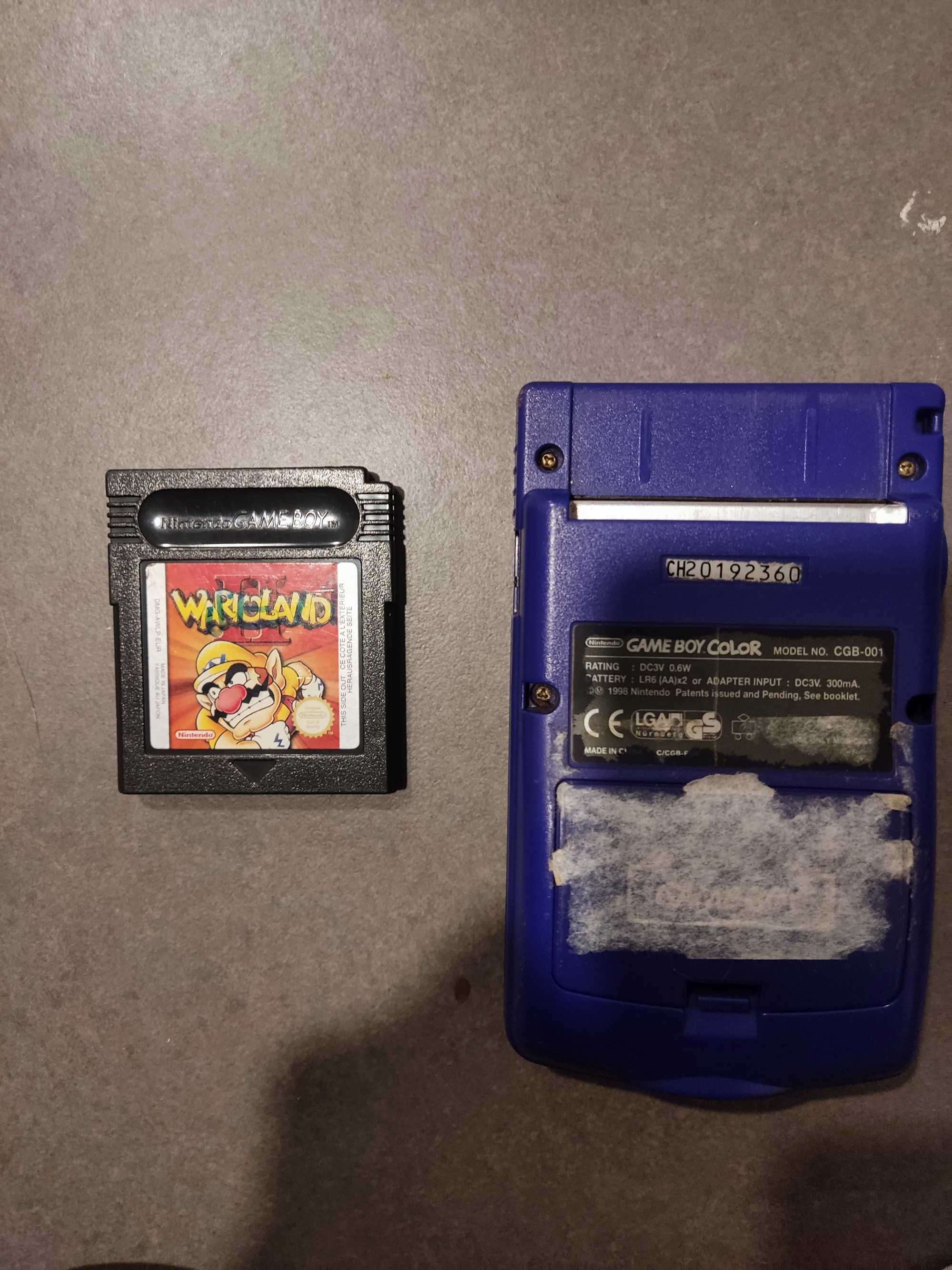 GameBoy Color - Roxo - Com caixa e jogo WarioLand II