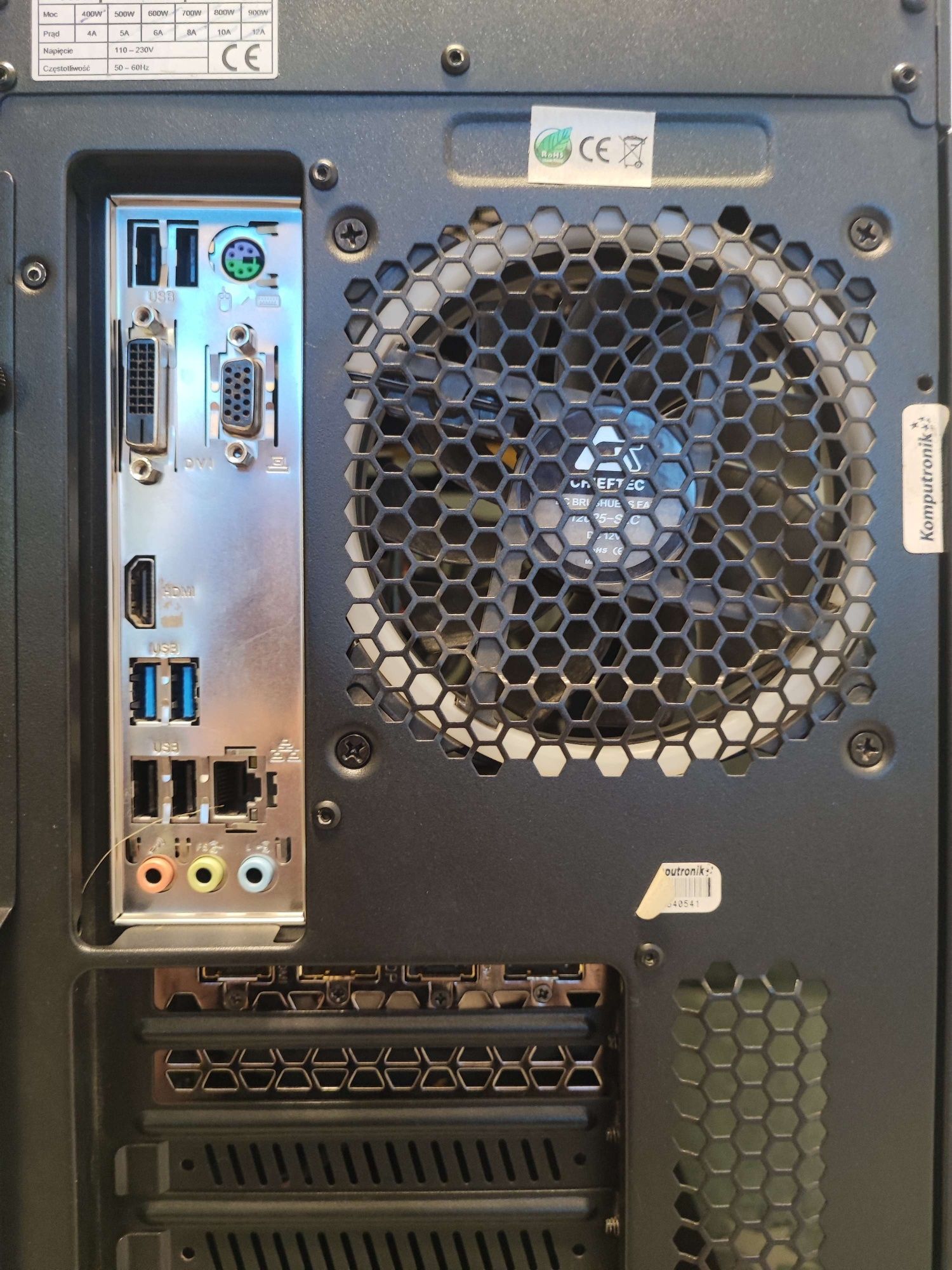 komputer do gier RTX 3060 / i5 / 16GB / SSD + HDD