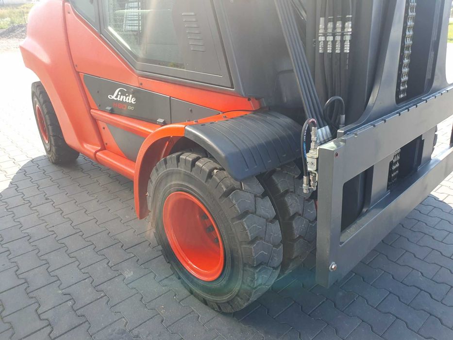 Wózek widłowy Linde H80T-03/900 Triplex 5,45m Wolny Skok H70 H100 H60