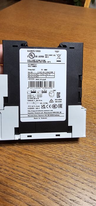 3UG4615-1CR20 Cyfrowy przekaźnik nadzorczy do trójfazowego napięcia