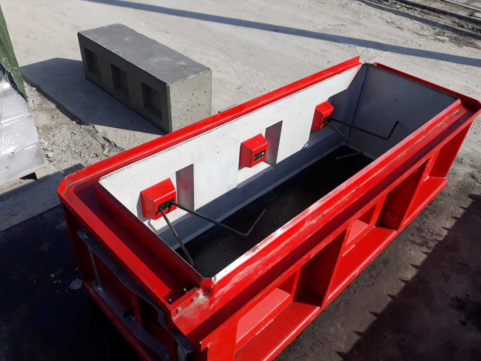 Nowa forma 180x60x60 z przegrodami do betonu, mury oporowe