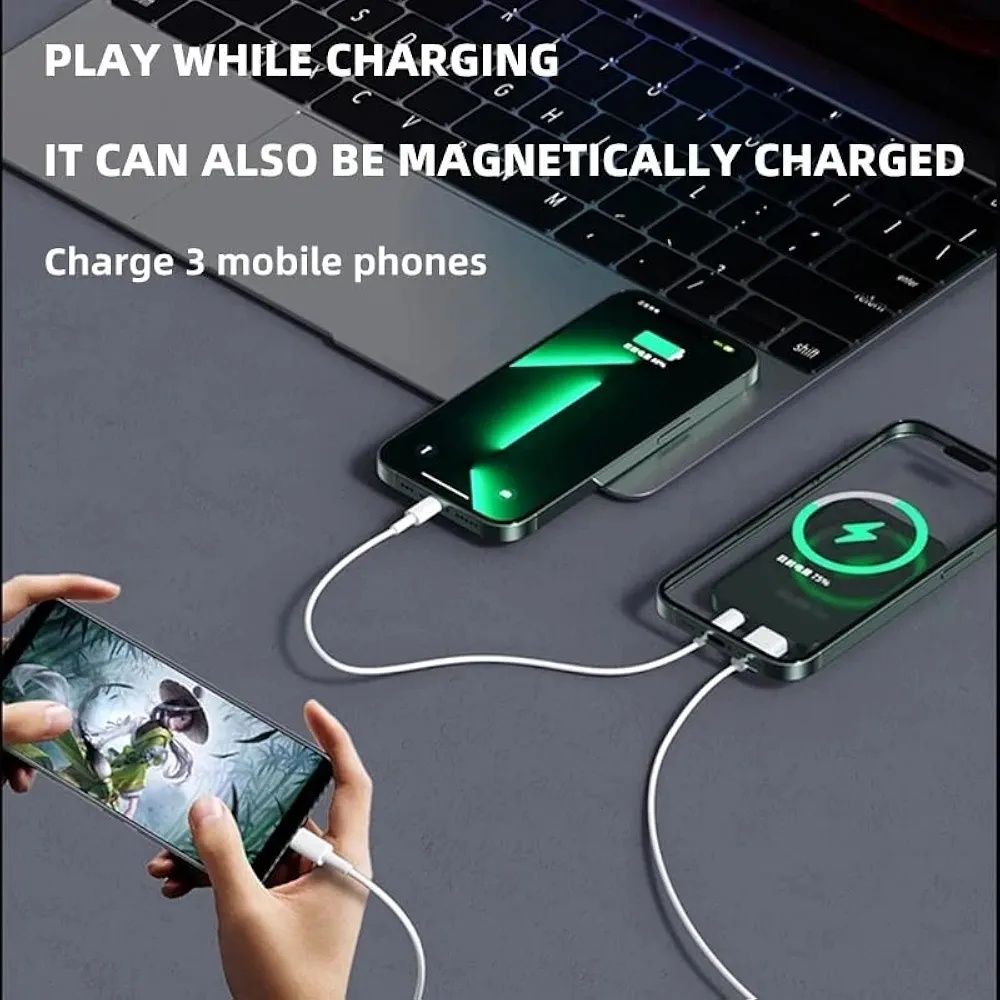 PowerBank 10000 mAh ładowarka indukcyjna kolor czarny B249