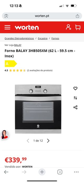 Forno e fogão usados em bom estado
