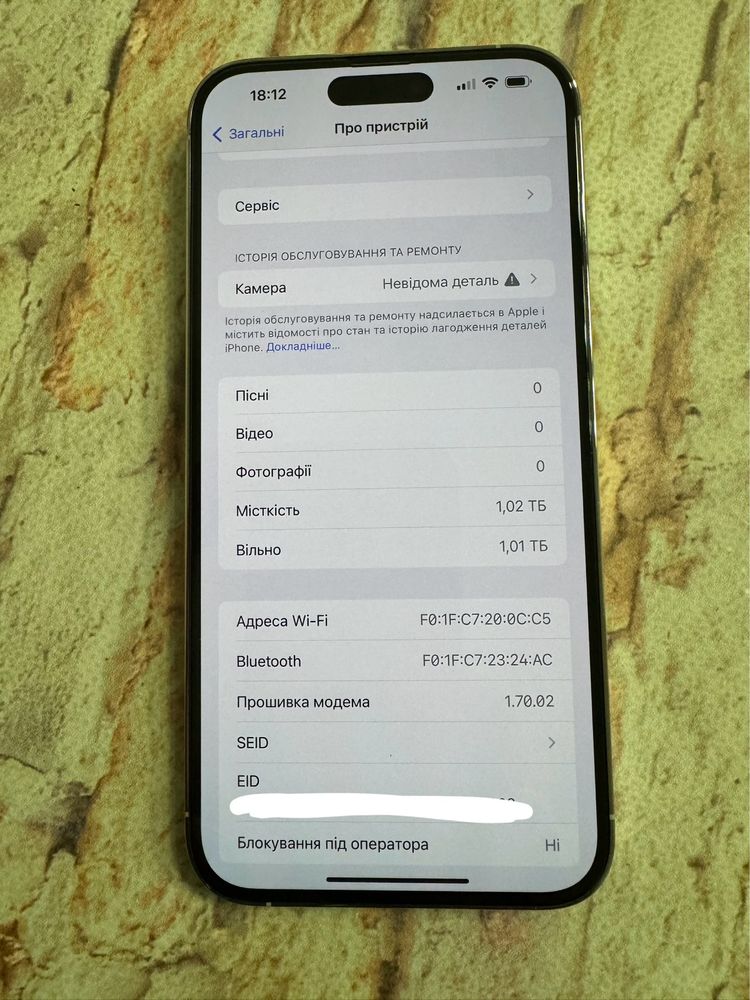 Iphone 14 Pro Max 1Tb neverlock Silver Global 1050$