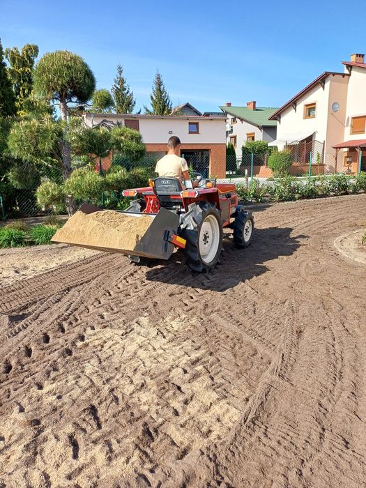 Usługa glebogryzarką separacyjną i mini traktorkiem