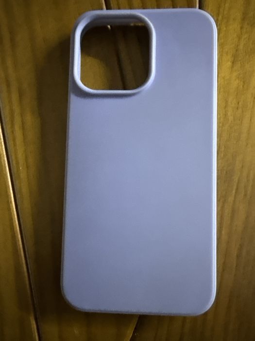 Capa em silicone azul para iPhone 13 Pro