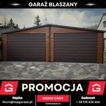 Garaż dwustanowiskowy 7x5m garaz blaszany drewnopodobny schowek