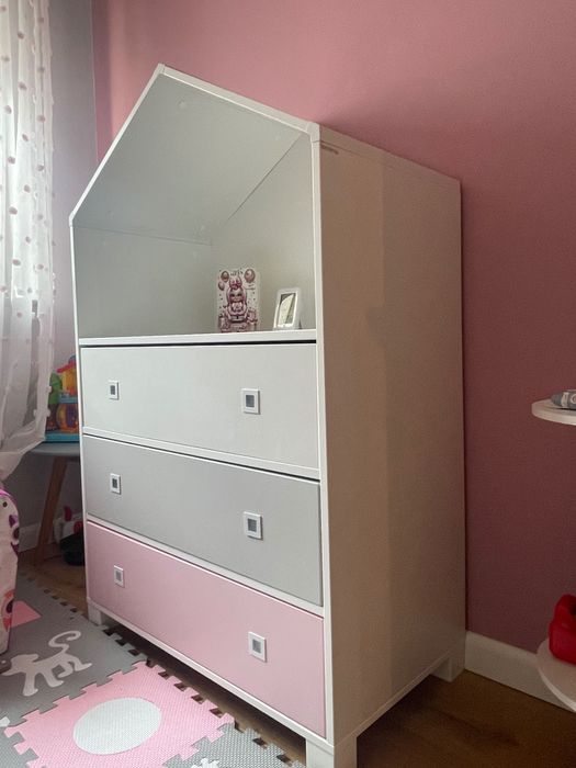 Meble dziecięce konsimo zestaw komoda + szafka