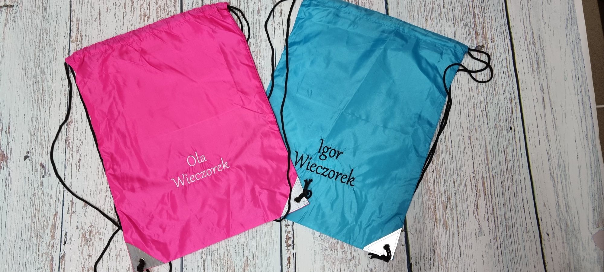 Worek kapcie przedszkole haft personalizowny