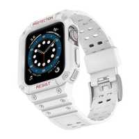 Ochronna Opaska do Apple Watch z Obudową - Protect Strap Band, Biały